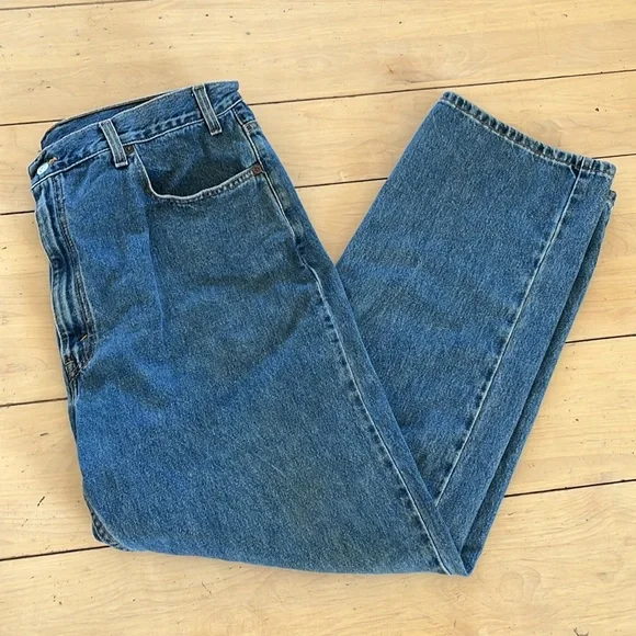 Vintage 90s Y2K Levi’s Regular Straight Leg Jeans 40x30 - Picture 11 of 11